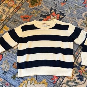 The Beaufort Bonnet Company Navy and white Striped Sweater NWOT